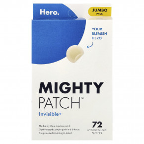 Hero Cosmetics, Mighty Patch™, Invisable+, 72 гидроколлоидных патча - описание | фото
