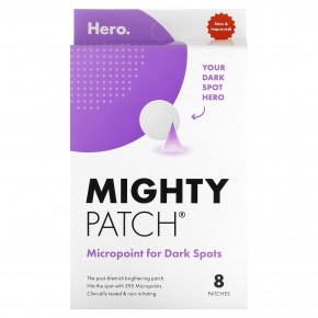 Hero Cosmetics, Mighty Patch® Micropoint, от пигментных пятен, 8 патчей - описание | фото