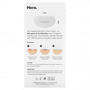 Hero Cosmetics, Mighty Patch, Micropoint XL для устранения высыпаний, 6 патчей в Москве - eco-herb.ru | фото