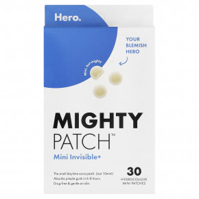 Hero Cosmetics, Mighty Patch™, мини-патч Plus, 30 гидроколлоидных мини-патчей - описание | фото
