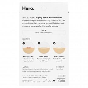 Hero Cosmetics, Mighty Patch™, мини-патч Plus, 30 гидроколлоидных мини-патчей в Москве - eco-herb.ru | фото