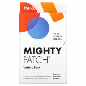 Hero Cosmetics, Mighty Patch, патчи разных видов, 26 шт. - описание | фото