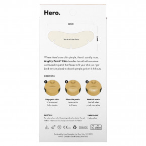 Hero Cosmetics, Mighty Patch®, подбородок, 10 гидроколлоидных патчей в Москве - eco-herb.ru | изображение Hero Cosmetics, Mighty Patch®, подбородок, 10 гидроколлоидных патчей в Москве - eco-herb.ru | фото