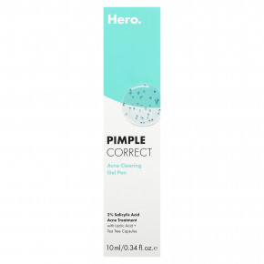 Hero Cosmetics, Pimple Correct, гель-ручка для очищения от акне, 10 мл (0,34 жидк. унц.) в Москве - eco-herb.ru | фото