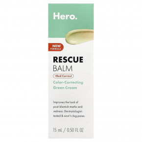 Hero Cosmetics, Rescue Balm + Red Correct, зелёный крем для коррекции цвета, 15 мл в Москве - eco-herb.ru | изображение Hero Cosmetics, Rescue Balm + Red Correct, зелёный крем для коррекции цвета, 15 мл в Москве - eco-herb.ru | фото