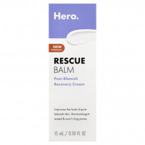 Hero Cosmetics, Rescue Balm, восстанавливающий крем для устранения высыпаний, 15 мл (0,5 жидк. унции) в Москве - eco-herb.ru | фото