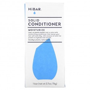 HiBAR, Твердый кондиционер, увлажнение, 1 шт., 76 г (2,7 унции) - описание