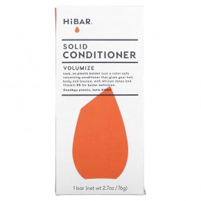 HiBAR, Твердый кондиционер в куске, для увеличения объема, 1 шт., 76 г (2,7 унции) - описание