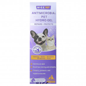 HICC Pet, гидрогель для животных, противомикробный, для собак и кошек, 100 мл (3,4 жидк. унции) - описание | фото