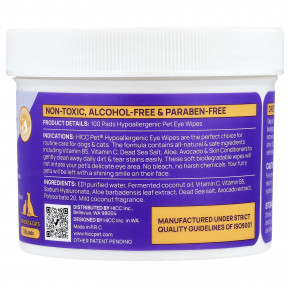HICC Pet, гипоаллергенные салфетки для глаз, для собак и кошек, с кокосом, 100 шт. в Москве - eco-herb.ru | изображение HICC Pet, гипоаллергенные салфетки для глаз, для собак и кошек, с кокосом, 100 шт. в Москве - eco-herb.ru | фото