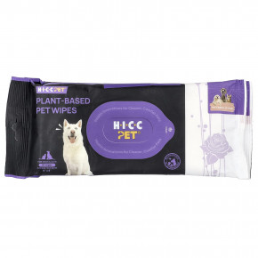 HICC Pet, салфетки для животных на растительной основе, для собак и кошек, с дамасской розой, 6 упаковок по 20 салфеток в Москве - eco-herb.ru | фото