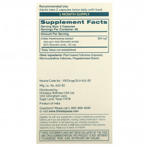 Himalaya, Boswellia, 120 вегетарианских капсул (125 мг на капсулу) в Москве - eco-herb.ru | изображение Himalaya, Boswellia, 120 вегетарианских капсул (125 мг на капсулу) в Москве - eco-herb.ru | фото