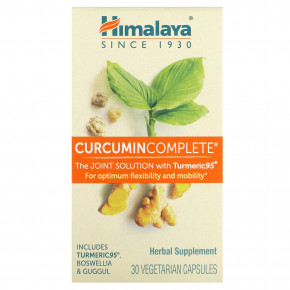 Himalaya, Curcumin Complete, 30 вегетарианских капсул - описание