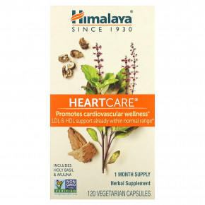 Himalaya, HeartCare, 120 вегетарианских капсул - описание