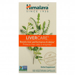 Himalaya, Liver Care, 180 вегетарианских капсул - описание