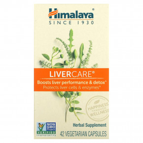 Himalaya, LiverCare, 42 вегетарианские капсулы в Москве - eco-herb.ru | фото