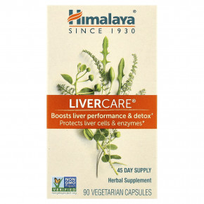 Himalaya, LiverCare®, 90 вегетарианских капсул - описание | фото