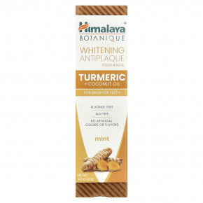Himalaya, отбеливающая зубная паста против зубного налёта, куркума и кокосовое масло, мята, 113 г (4 унции) в Москве - eco-herb.ru | изображение Himalaya, отбеливающая зубная паста против зубного налёта, куркума и кокосовое масло, мята, 113 г (4 унции) в Москве - eco-herb.ru | фото