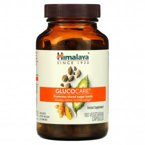 Himalaya, Пищевая добавка GlucoCare, 180 растительных капсул в Москве - eco-herb.ru | фото