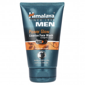 Himalaya, Power Glow, мужское средство для умывания со вкусом солодки, 100 мл (3,4 жидк. унции) - описание | фото