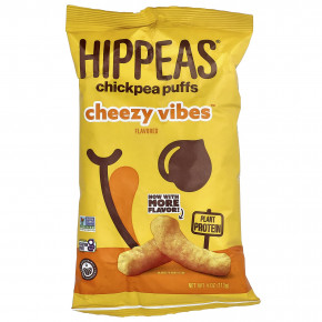 Hippeas, Puffs от нута, Cheezy Vibes™, 113 г (4 унции) - подробнее Hippeas, Puffs от нута, Cheezy Vibes™, 113 г (4 унции) - описание