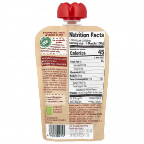 Holle, Органическое фруктовое и овощное пюре, морковь для кошек, от 6 месяцев, морковь, манго, банан и груша, 100 г (3,5 унции) в Москве - eco-herb.ru | фото