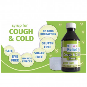 Homeolab USA, Kids Relief, сироп от кашля и простуды, для детей 0–12 лет, 100 мл (3,4 жидк. унц.) в Москве - eco-herb.ru | фото