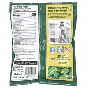 Honees, успокаивающие леденцы для горла, с мёдом, ментолом и эвкалиптом, 20 шт., 100 г (3,5 унции) в Москве - eco-herb.ru | фото