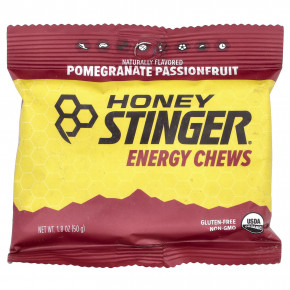 Honey Stinger, Energy Chews, гранат и маракуйя, 12 пакетиков по 50 г (1,8 унции) в Москве - eco-herb.ru | фото