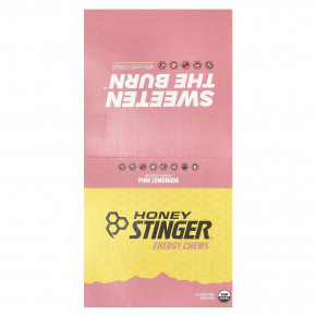 Honey Stinger, Energy Chews, розовый лимонад, 12 пакетиков по 50 г (1,8 унции) - описание