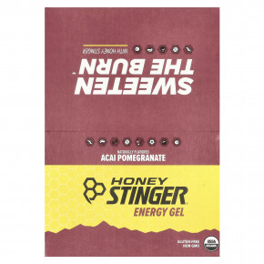 Honey Stinger, Energy Gel, гранат асаи, 24 пакетика по 31 г (1,1 унции) - описание