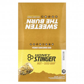 Honey Stinger, Nut + Seed Bar ™, арахис и семена подсолнечника, 12 батончиков по 56 г (1,98 унции) в Москве - eco-herb.ru | фото