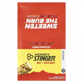 Honey Stinger, Nut + Seed Bar ™, миндальные тыквенные семечки, 12 батончиков по 56 г (1,98 унции) в Москве - eco-herb.ru | фото