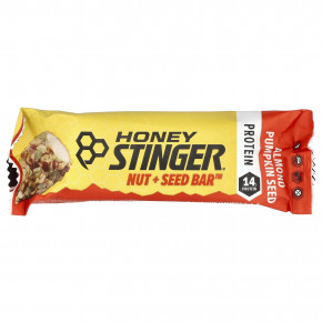 Honey Stinger, Nut + Seed Bar ™, миндальные тыквенные семечки, 12 батончиков по 56 г (1,98 унции) в Москве - eco-herb.ru | фото