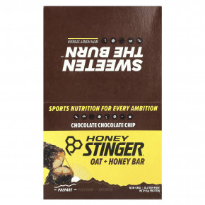 Honey Stinger, Овес + мед, шоколадная крошка, 12 батончиков, 42 г (1,48 унции) - описание