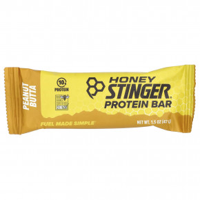 Honey Stinger, Протеиновый батончик, арахисовая паста, 15 батончиков, 42 г (1,5 унции) в Москве - eco-herb.ru | фото