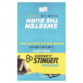 Honey Stinger, Протеиновый батончик, кокос и миндаль, 15 батончиков, 42 г (1,5 унции) - описание