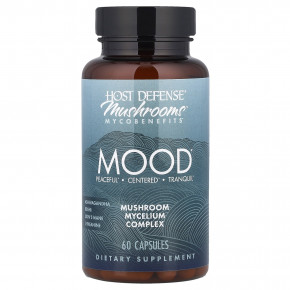 Host Defense, Mushrooms ™ Mycobenefits, Mood, 60 капсул - описание | фото