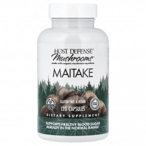 Host Defense, Mushrooms™, гриб-баран, 120 капсул (0,5 г в 1 капсуле) в Москве - eco-herb.ru | фото