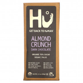 Hu, Almond Crunch, темный шоколад, 60 г (2,1 унции) - описание | фото