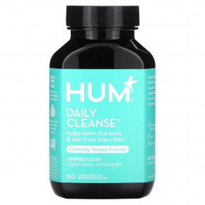 HUM Nutrition, Daily Cleanse, ежедневное очищение, 60 веганских капсул - описание | фото