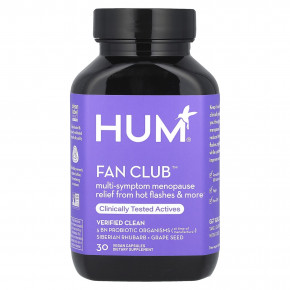 HUM Nutrition, Fan Club™, Multi-Symptom Menopause Relief, 30 Vegan Capsules в Москве - eco-herb.ru | фото