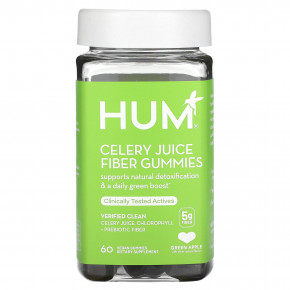 HUM Nutrition, жевательные таблетки с соком сельдерея, со вкусом зеленого яблока, 5 г, 60 веганских жевательных таблеток в Москве - eco-herb.ru | фото