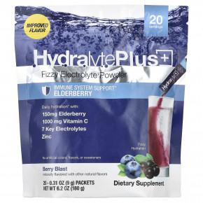 Hydralyte Plus +, порошок с шипучим электролитом, ягодный вкус, 20 пакетиков по 9 г (0,31 унции) в Москве - eco-herb.ru | фото