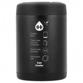 HydroJug, Охладитель для стандартных банок, черный, 12 унций - описание | фото