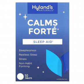 Hyland's Naturals, Calms Forté, средство для улучшения качества сна, 50 таблеток в Москве - eco-herb.ru | фото