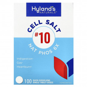 Hyland's Naturals, Cell Salt # 10, Nat Phos 6X, 100 быстрорастворимых отдельных таблеток в Москве - eco-herb.ru | изображение Hyland's Naturals, Cell Salt # 10, Nat Phos 6X, 100 быстрорастворимых отдельных таблеток в Москве - eco-herb.ru | фото