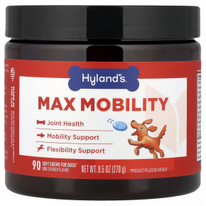 Hyland's Naturals, Max Mobility, для собак, курица, 90 мягких жевательных таблеток, 270 г (9,5 унции) в Москве - eco-herb.ru | фото