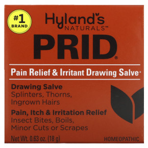 Hyland's Naturals, Prid, обезболивающая и раздражающая мазь, 18 г (0,63 унции) - описание | фото