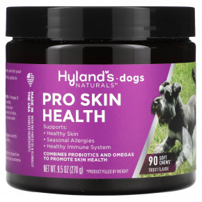 Hyland's Naturals, Pro Skin Health, для собак, форель, 90 жевательных таблеток, 270 г (9,5 унции) - описание | фото